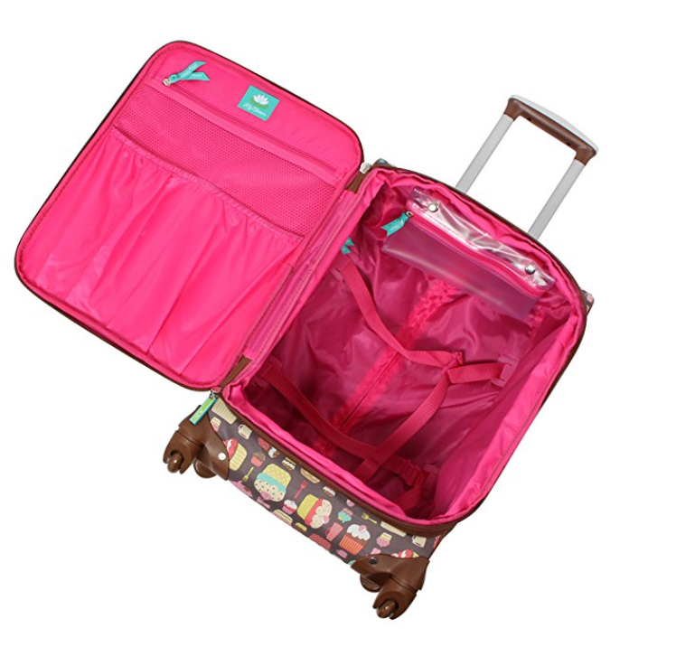 pink bee suitcase