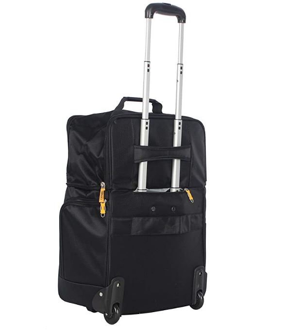 Lucas Luggage 15" Carry On Expandable Wheeled Under Seat Bag with USB