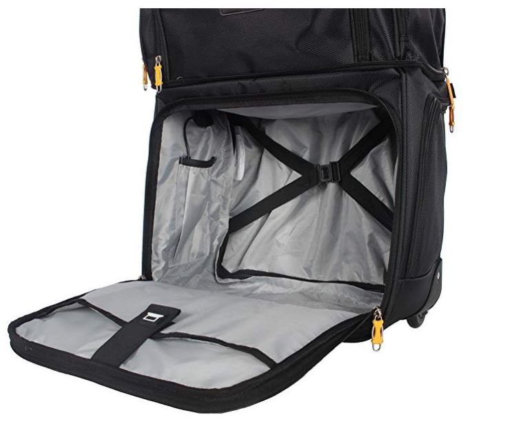 Lucas Luggage 15" Carry On Expandable Wheeled Under Seat Bag with USB