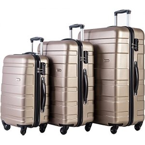 Merax Afuture 3 Piece Luggage Set Lightweight Spinner Suitcase