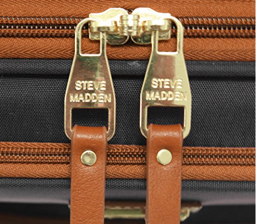 steve madden luggage wheeled suitcase under seat bag