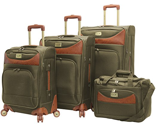 Caribbean Joe Luggage Castaway 4-Piece Spinner Suitcase Set Review 2020 ...