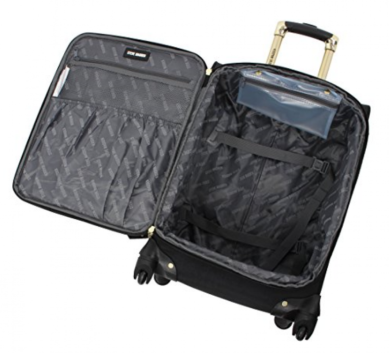 Steve Madden Luggage 3 Piece Softside Spinner Suitcase Set Collection