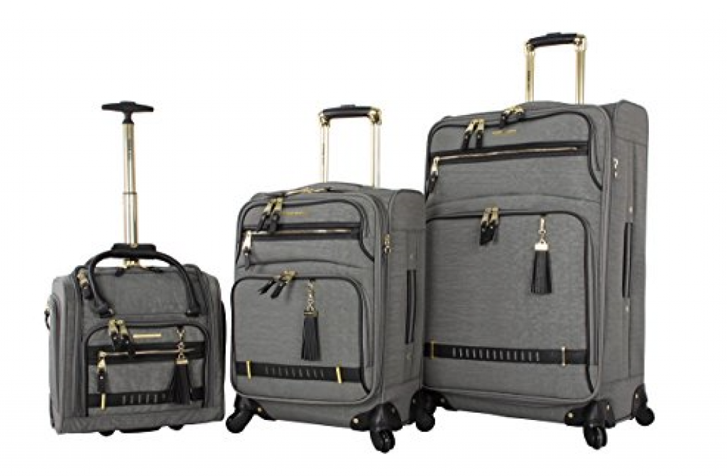 Steve Madden Luggage 3 Piece Softside Spinner Suitcase Set Collection ...