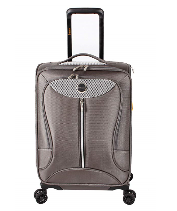 Lucas Luggage Adrenaline 2 Piece Softside Expandable Spinner Suitcase