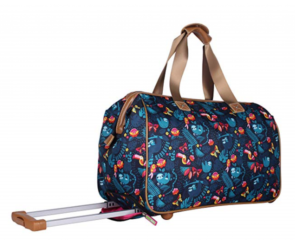 Lilly Bloom 14inch Designer Wheeled Duffel CarryOn Reviews 2020