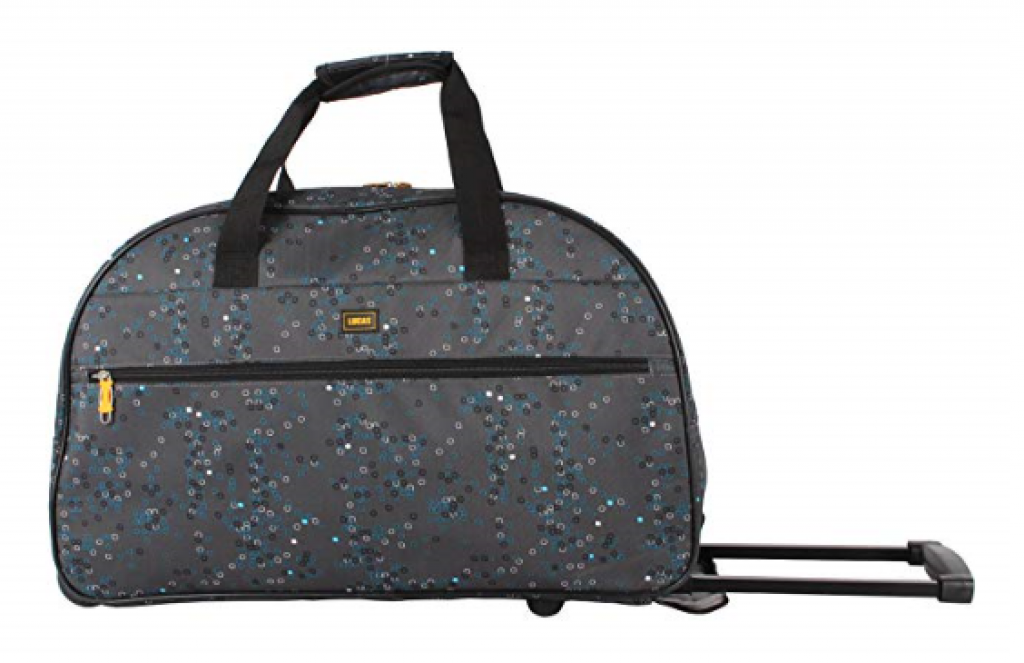 Lucas 22inch Printed Rolling Duffel CarryOn Bag Reviews 2020