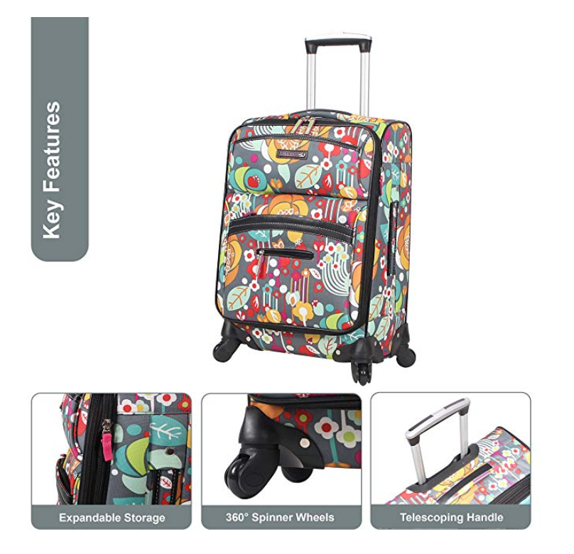 Lily Bloom Luggage Carry On Suitcase vs Ricardo Beverly Hills 20Inch 4 Wheel Expandable vs