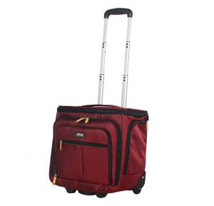 Lucas Luggage 15" Carry On Expandable Wheeled Under Seat Bag with USB Port