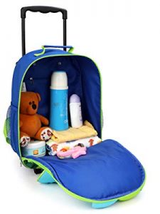 YODO Zoo 3-Way Toddler Backpack with Wheels or Little Kids Rolling Suitcase Luggage