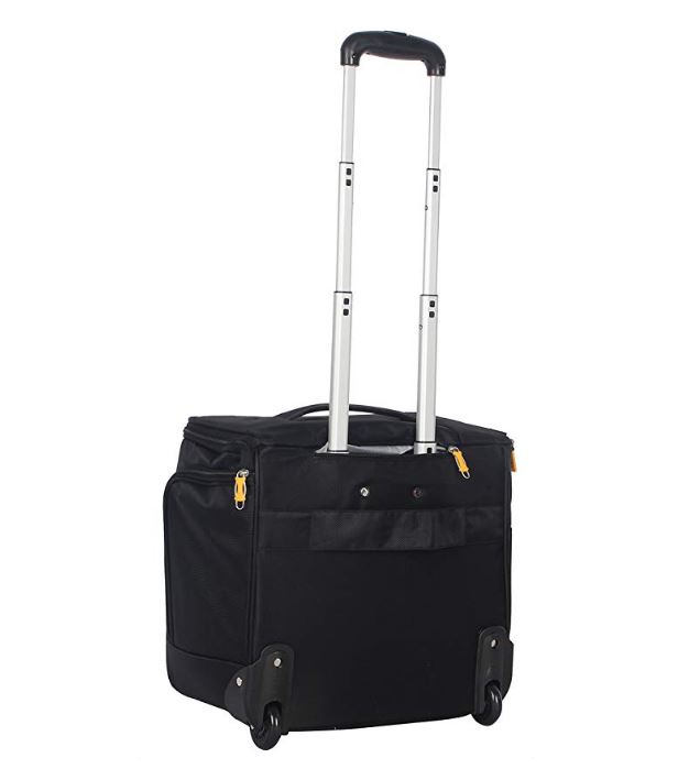 Lucas Luggage 15" Carry On Expandable Wheeled Under Seat Bag with USB
