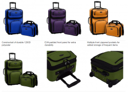 US Traveler Rio Two Piece Expandable Carry-on Luggage Set Reviews