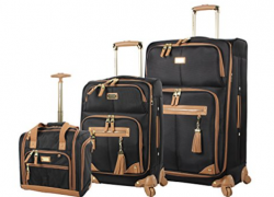 Steve Madden Luggage 3 Piece Softside Spinner Suitcase Set Collection Review