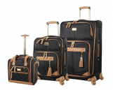 Steve Madden Luggage 3 Piece Softside Spinner Suitcase Set Collection Review