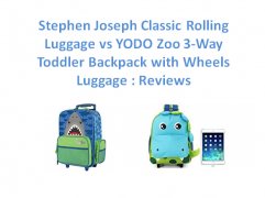 Stephen Joseph Classic Rolling Luggage vs YODO Zoo 3-Way Toddler Backpack with Wheels or Little Kids Rolling Luggage : Reviews