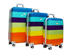 Nicole Miller Rainbow Luggage Hard-Sided 3-Piece Spinner Set Review